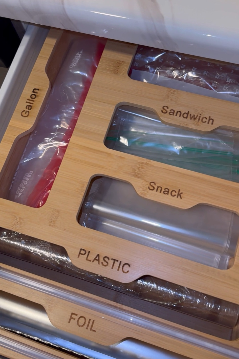 Ziploc & foil organizer linked below! #organizers #organization

#LTKhome
