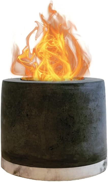 ROUNDFIRE Concrete Tabletop Fire Pit, Small Portable Fire Pit, Table Top Firepit, Small Table Top... | Amazon (US)
