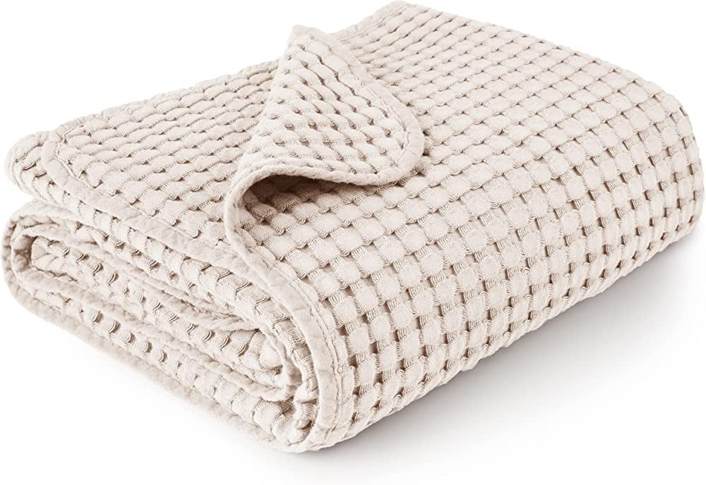 Konssy Waffle Baby Blankets, Nursery Blankets for Boys Girls, Swaddle Blankets Neutral Soft Light... | Amazon (US)