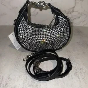 Coach Jonie Bag with Crystal CW574 Black Silver Crossbody NWT | Poshmark