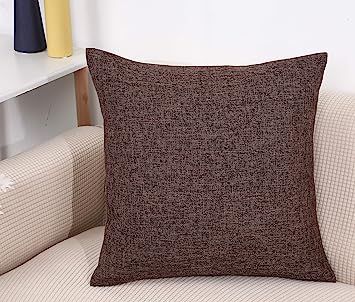 TangDepot Heavy Lined Linen Cushion Cover, Throw Pillow Cover, Square Decorative Pillow Covers, I... | Amazon (US)