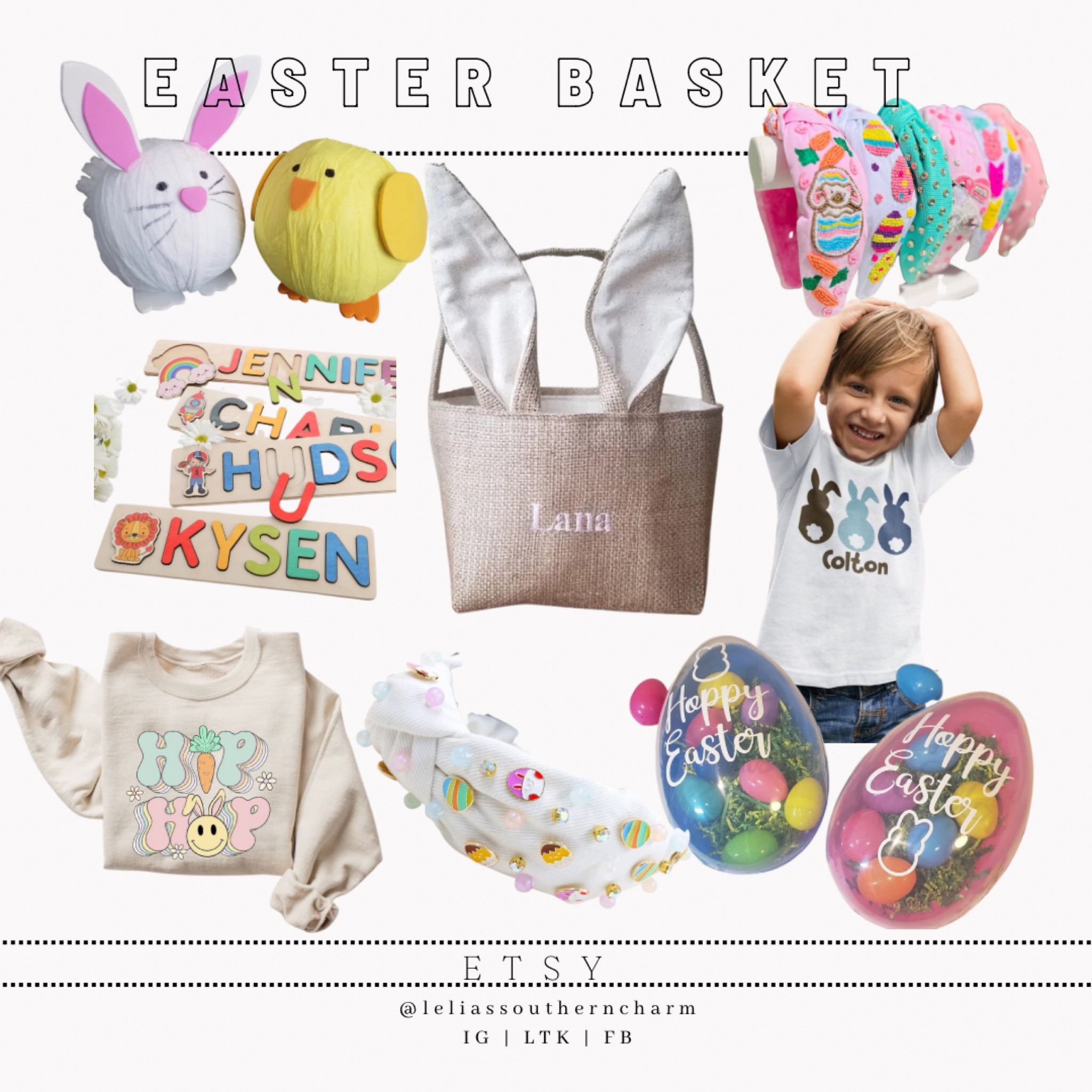 Support local and shop Etsy for Easter basket gift ideas this year! 

#LTKSeasonal #LTKGiftGuide #LTKkids
