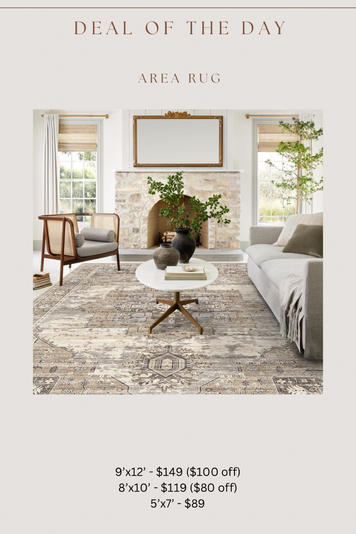 Wooooowwww. Just found this gorgeous high end inspired rug on major sale!!! $100 off & $80 off coupons right now!! It’s an Amazon find, so 🏃‍♀️🏃‍♀️🏃‍♀️. Their sales change & end so quickly! 

Also linking a rug pad! 

#LTKHome #LTKSaleAlert #LTKFindsUnder100