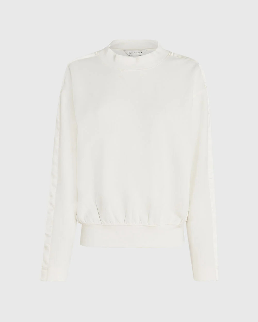 Satin Trim Scuba Crewneck | Club Monaco (Global)