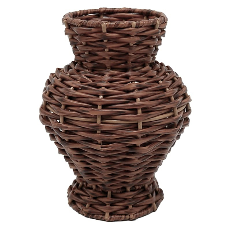 Rattan Vase, 6" | At Home