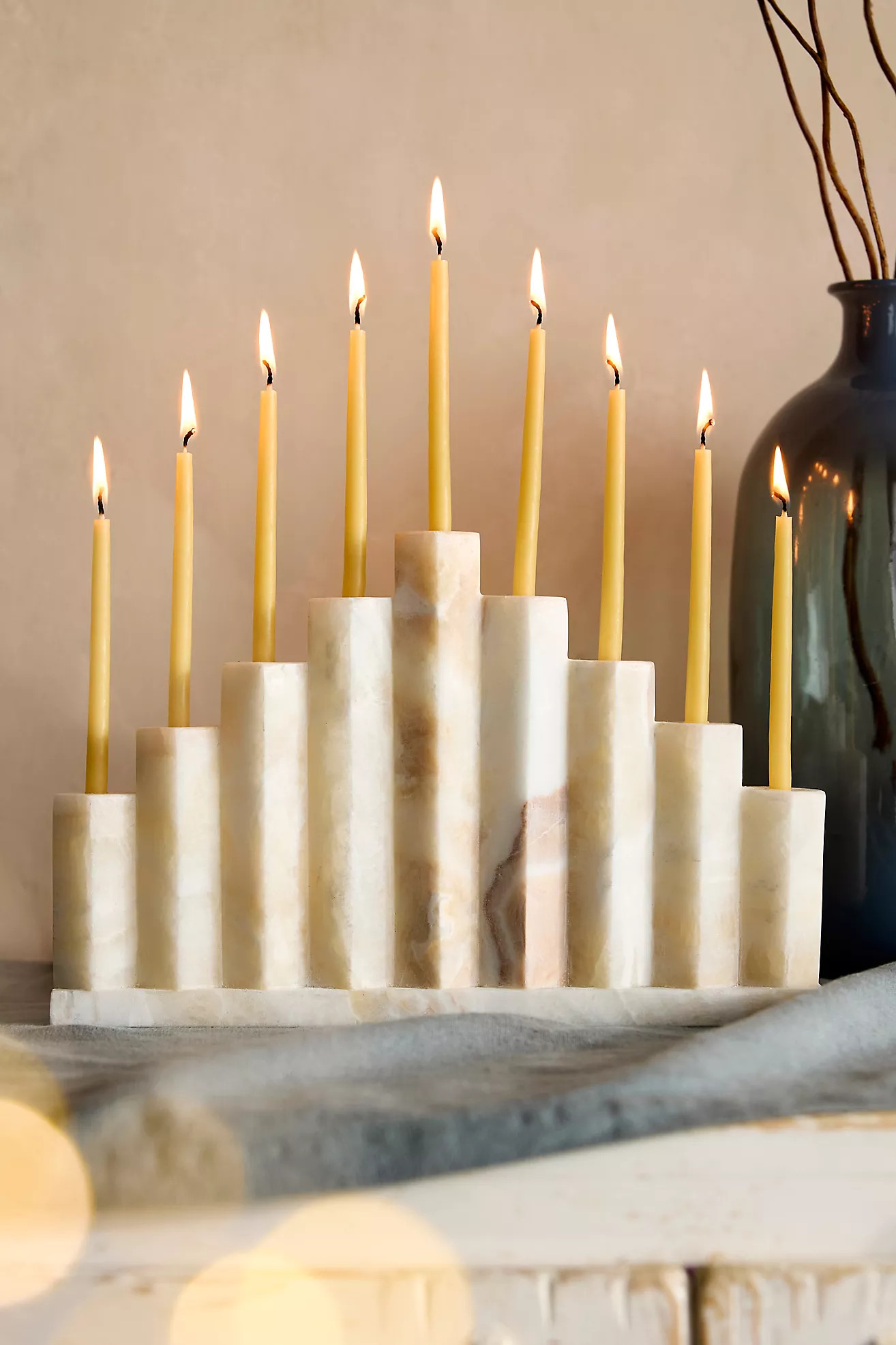 Marble Menorah | Anthropologie (US)