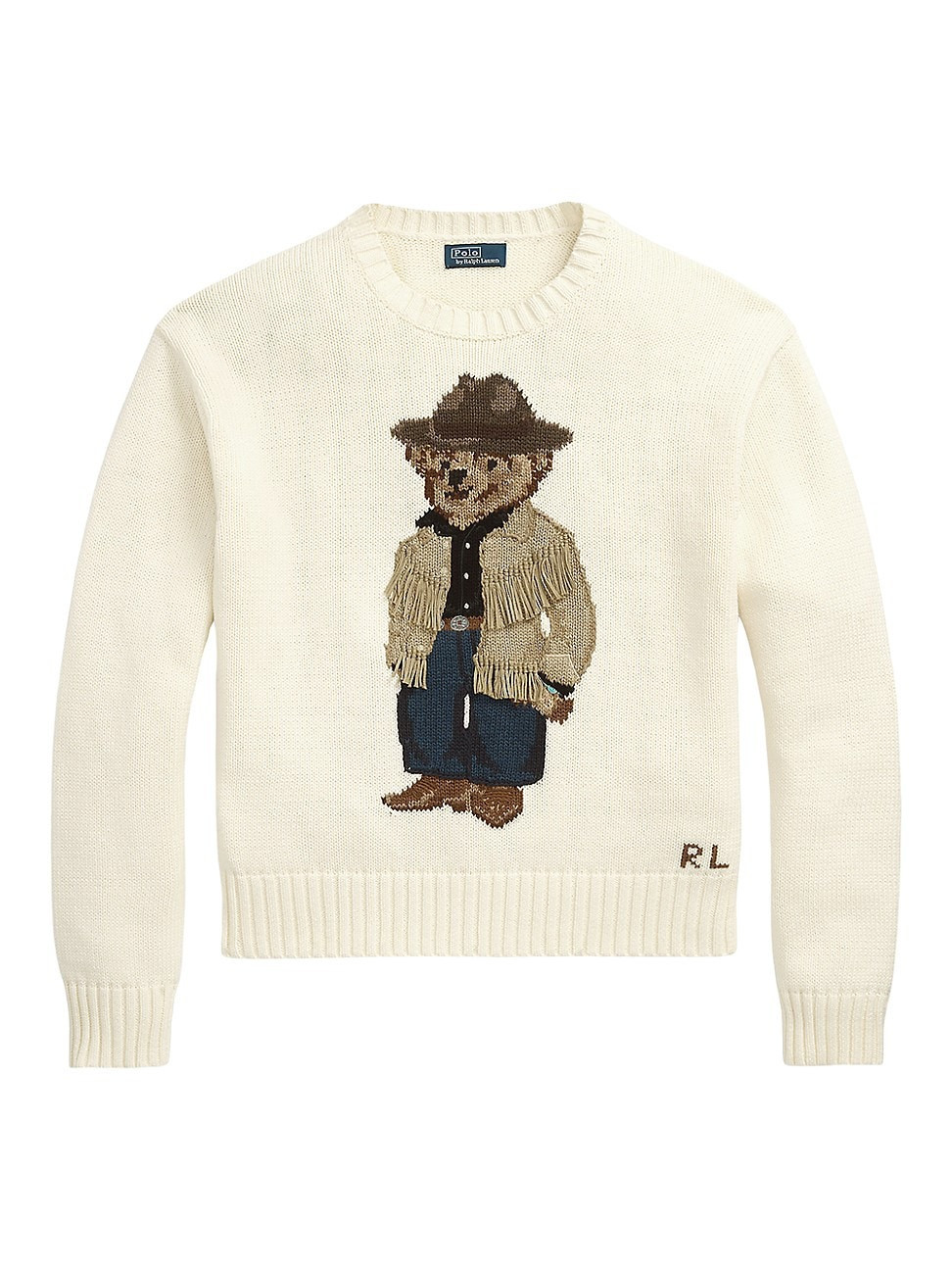 Women's Cowboy Polo Bear Sweater - Parchment Cream - Size XS | Saks Fifth Avenue