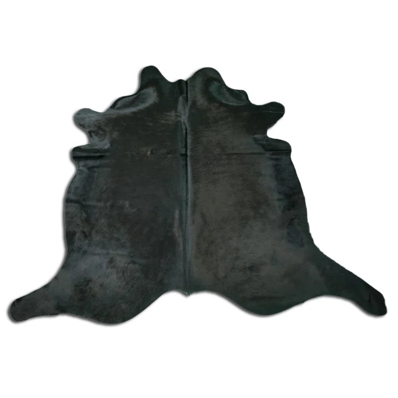 Everly Quinn Solid Black Cowhide Rug | Wayfair | Wayfair North America