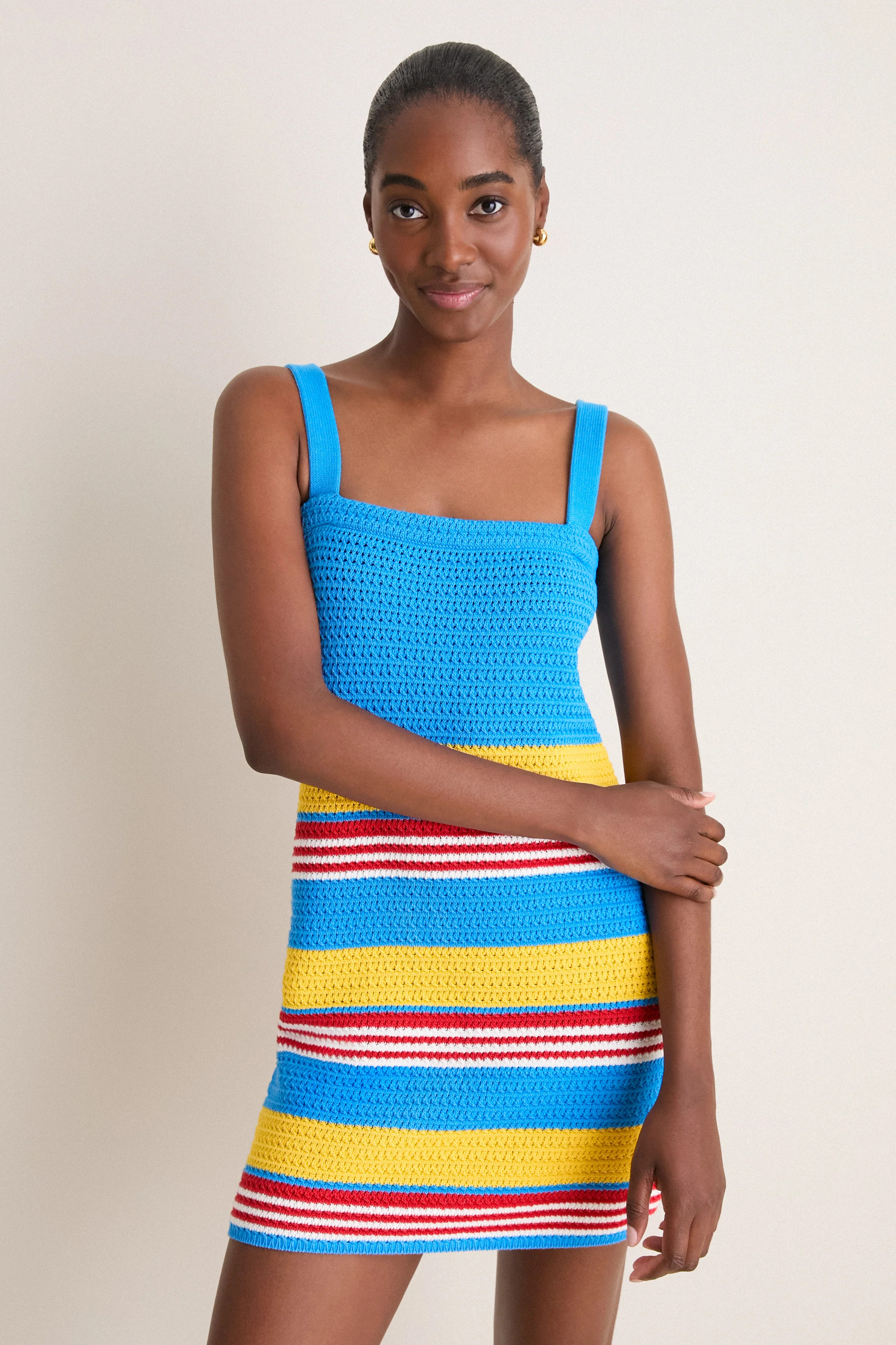 Blue Multi Stripe Tammy Dress | Tuckernuck (US)