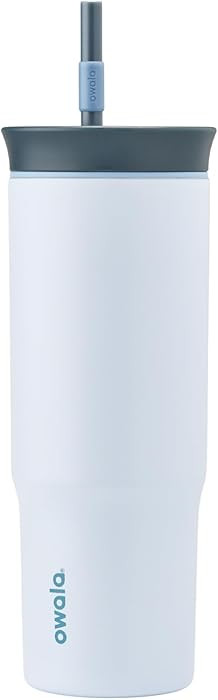 Owala Stainless Steel Triple Layer Insulated Travel Tumbler with Spill Resistant Lid and Straw, B... | Amazon (US)