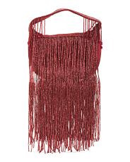 Beaded Crystal Fringe Handbag | TJ Maxx