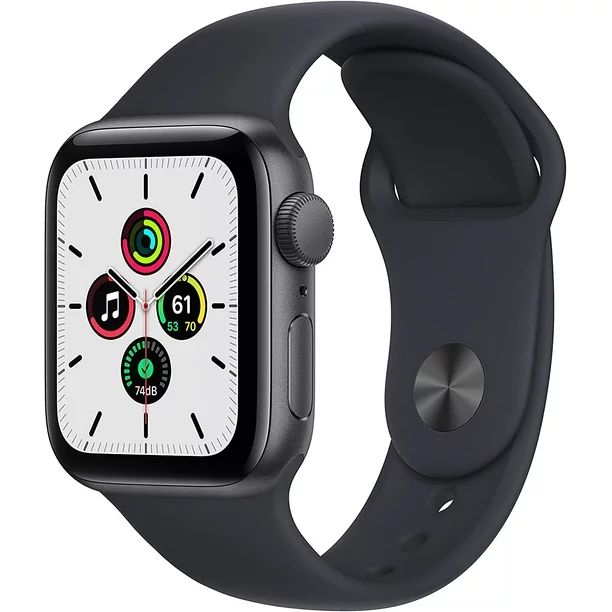 Apple Watch SE GPS, 40mm Space Gray Aluminum Case with Midnight Sport Band - Regular - Walmart.co... | Walmart (US)