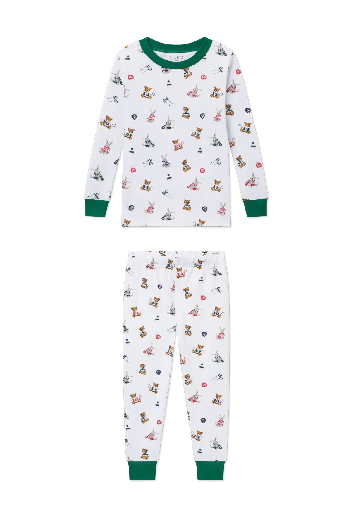 Kids Long-Long Set in Cozy Woodland | Lake Pajamas
