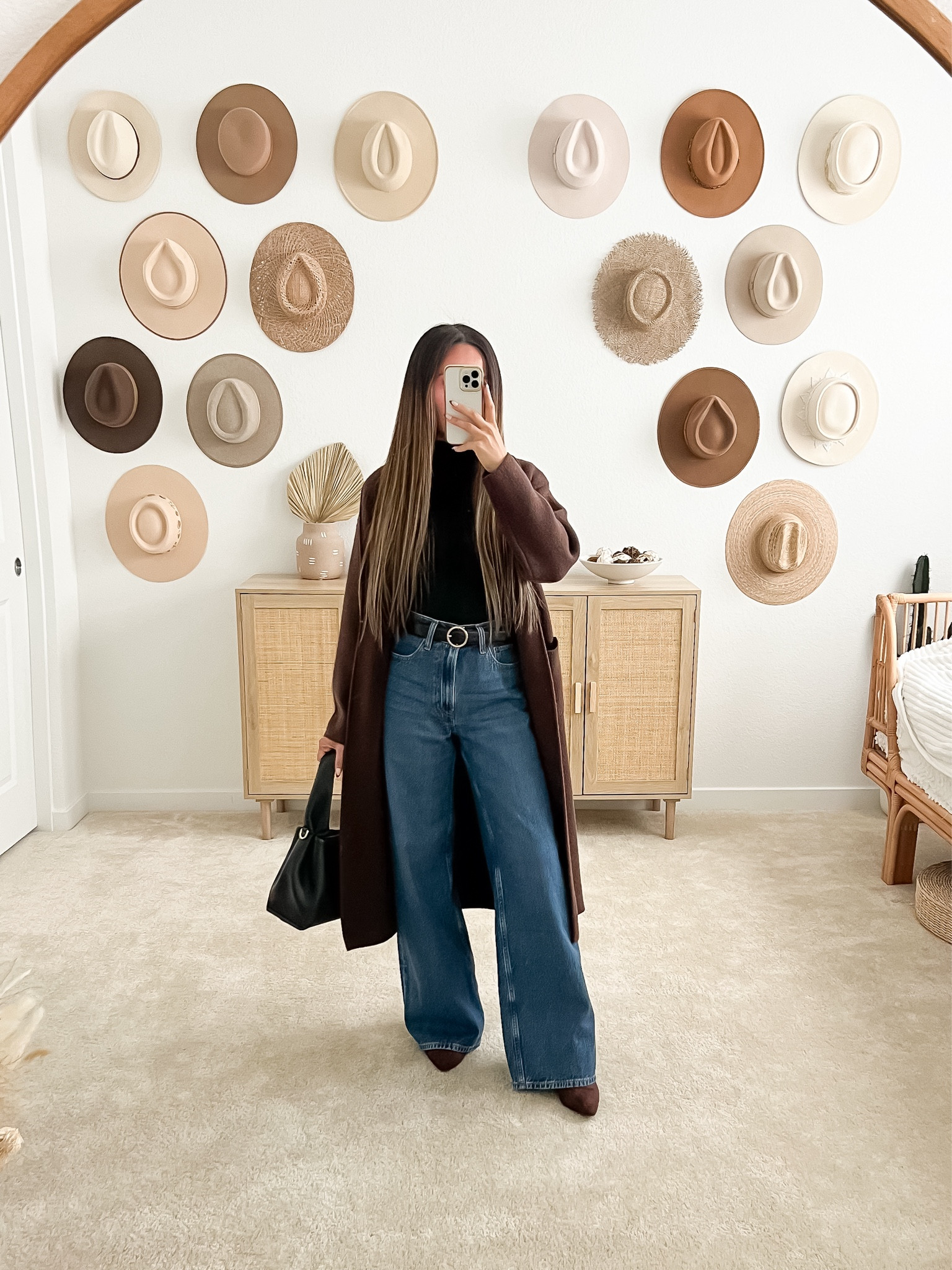 Winter date night outfit, winter date night outfits, cold weather outfit, cold weather outfits, winter brunch outfit, fall winter outfit, fall winter outfits, winter outfit, winter outfits, fall outfit, fall outfits, Thanksgiving outfit, Thanksgiving outfits, holiday outfit, holiday outfits, casual outfit, casual outfits, date night outfit, date night outfits, brunch outfit, brunch outfits, wide leg jeans outfit, coatigan outfit, Abercrombie jeans, Abercrombie denim, wide leg denim, brown suede boots, ankle boots, fall boots, winter boots, coat cardigan, coatigan, mockneck bodysuit, Amazon bodysuit, Amazon fashion, polene bag dupe, polene dupe, polene numero neuf mini dupe, polene lookalike, neutral style, neutral fashion, neutral outfit, minimalist fashion, minimalist outfit, minimalist style 

(wearing size XS in tops & 24R in bottoms—I’m 5ft wearing kitten heels boots)
 

#LTKSeasonal #LTKFindsUnder100 #LTKStyleTip #LTKTravel #LTKSaleAlert #LTKShoeCrush #LTKItBag #LTKHoliday #LTKFindsUnder50