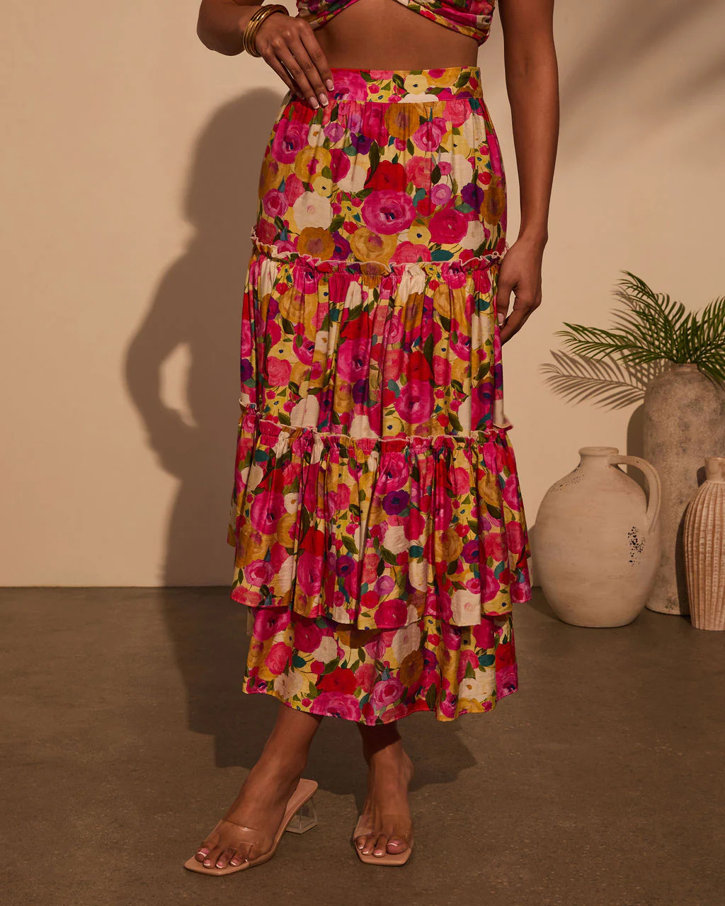 Margot Floral Midi Skirt | VICI