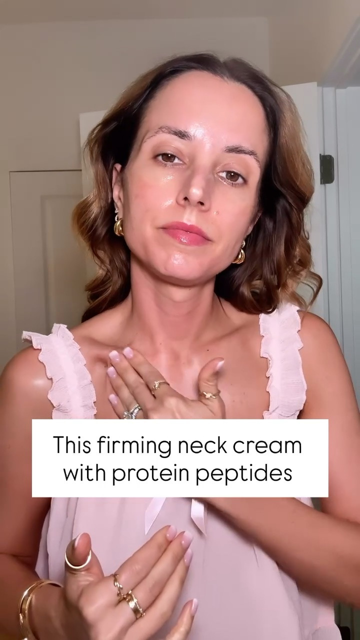 I’m almost 39-years-old and trying to age gracefully! Here’s what I’m doing. I have been using this forming neck cream at night. It has protein peptides to help product more collagen. It also has hyaluronic acid to plump skin and green tea to stop pollution from damaging skin and neutralizing free radicals.

#LTKmorningroutine #LTKselfcare #LTKBeauty