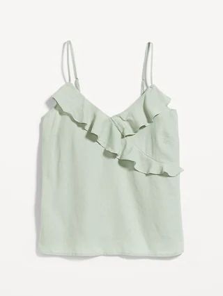 Printed Ruffled Wrap-Effect Cami Blouse for Women | Old Navy (US)