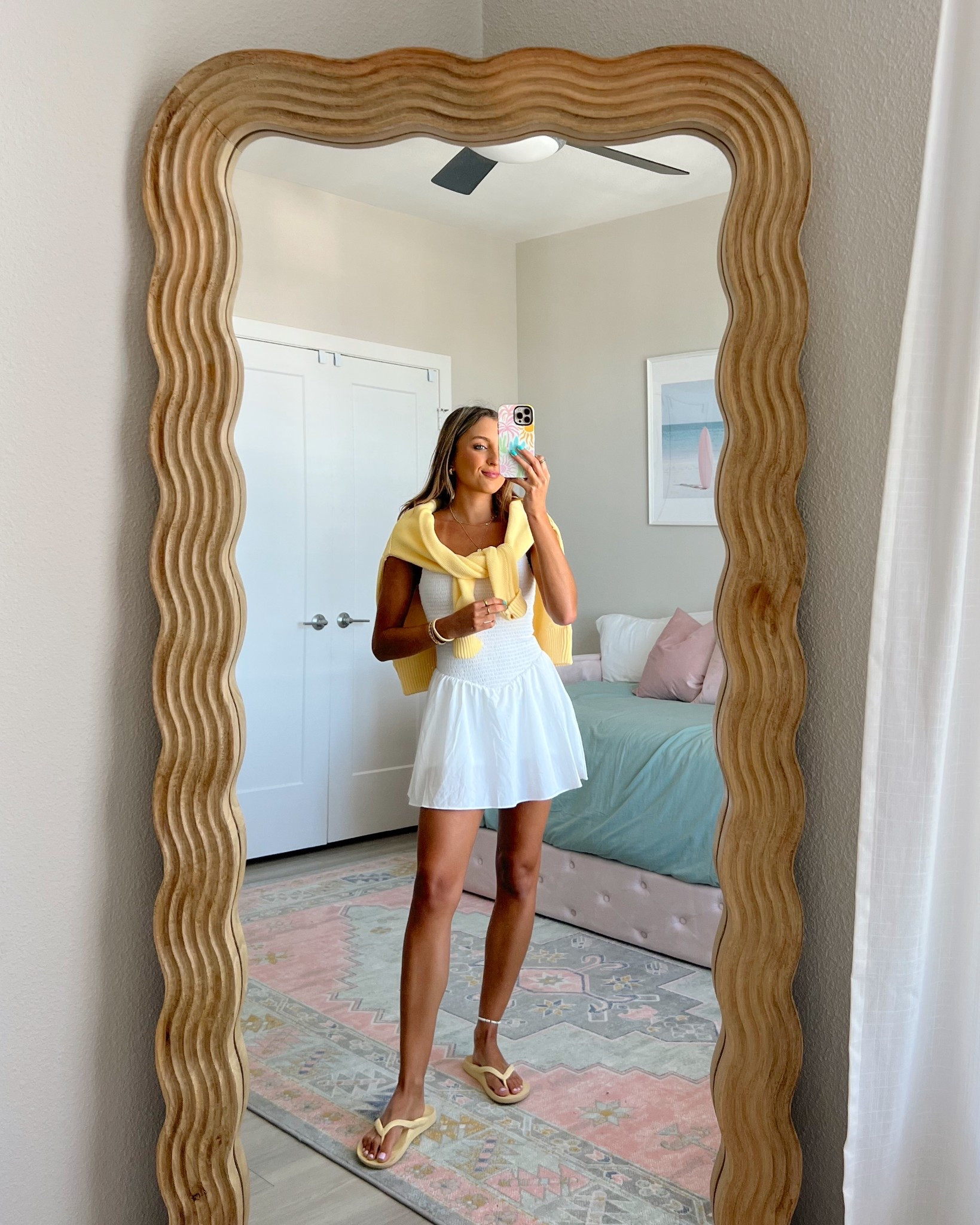 new arrivals from Aerie! 🌼 cutest spring outfit - wearing an XS in this dress 