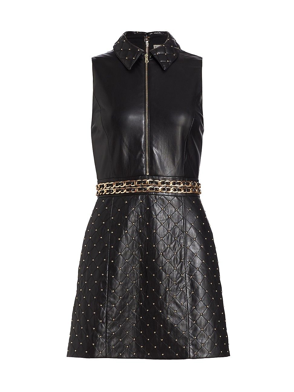 Women's Ellis Quilted Faux Leather Dress - Black - Size 2 | Saks Fifth Avenue