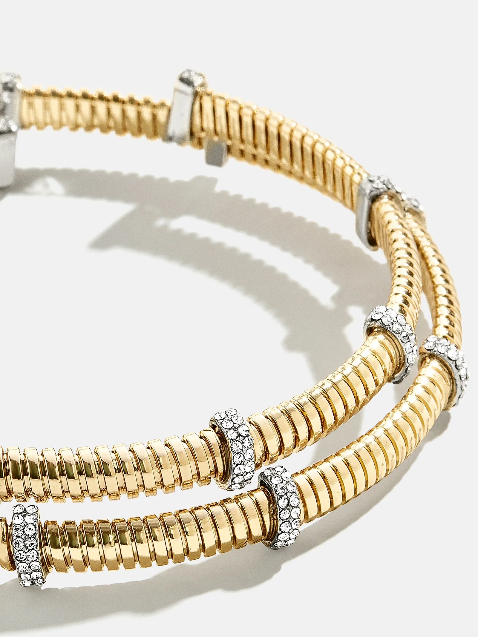 Eve Cuff Bracelet - Clear/Gold | BaubleBar (US)