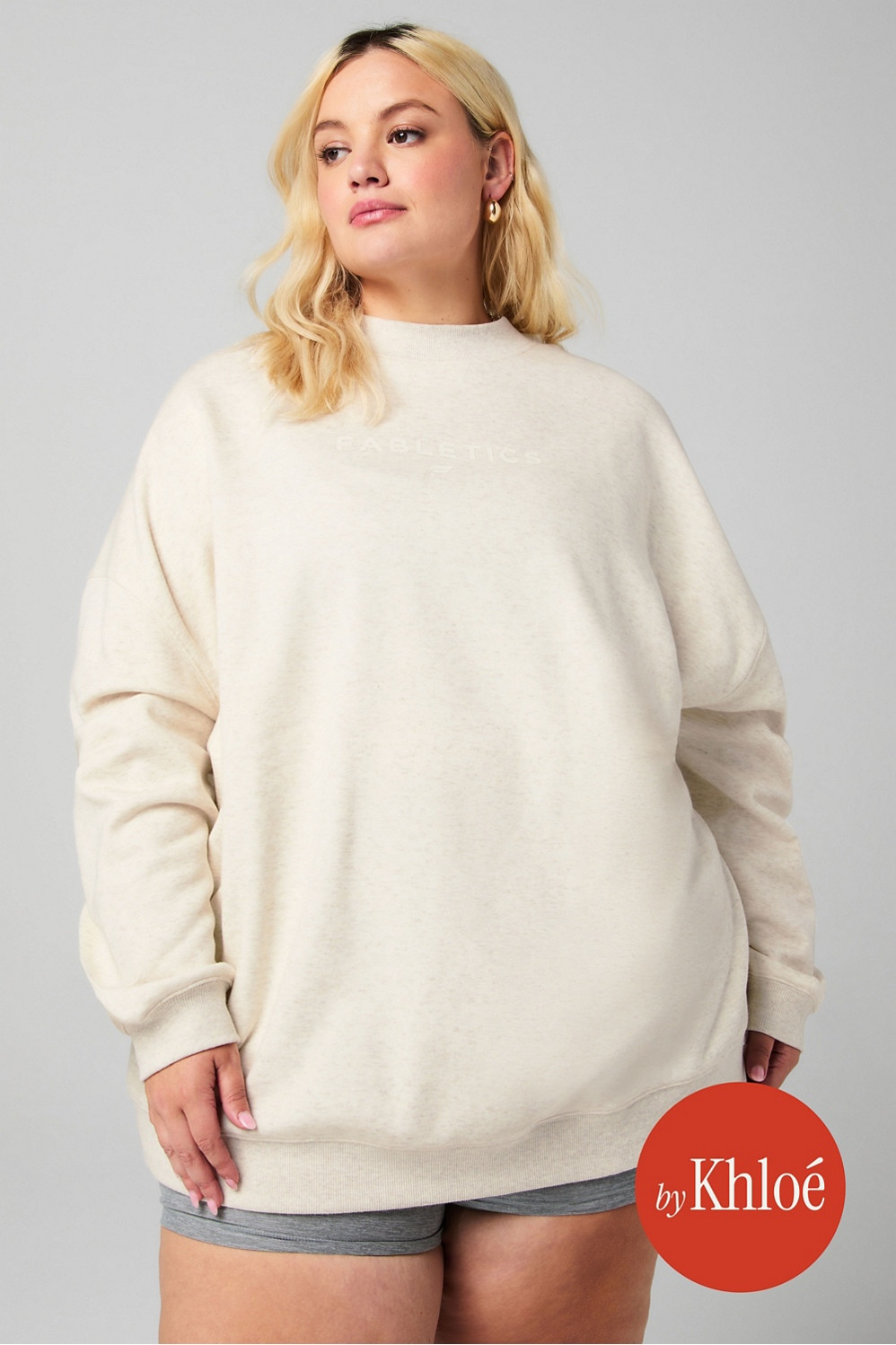 Cozy Fleece Oversized Mock Neck Sweatshirt | Fabletics