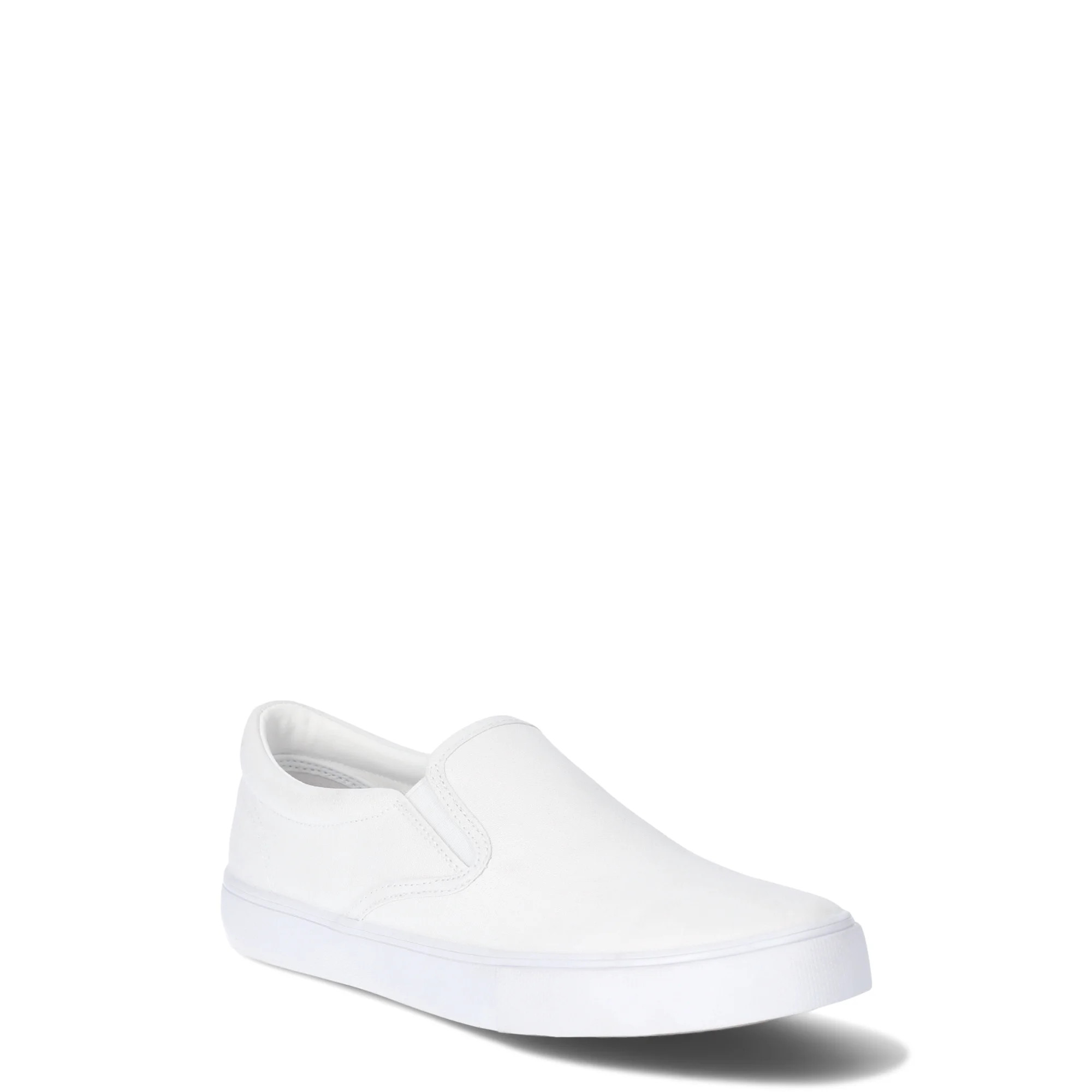 No Boundaries Twin Gore Canvas Slip On Sneakers, Wide Width Available, Women's | Walmart (US)