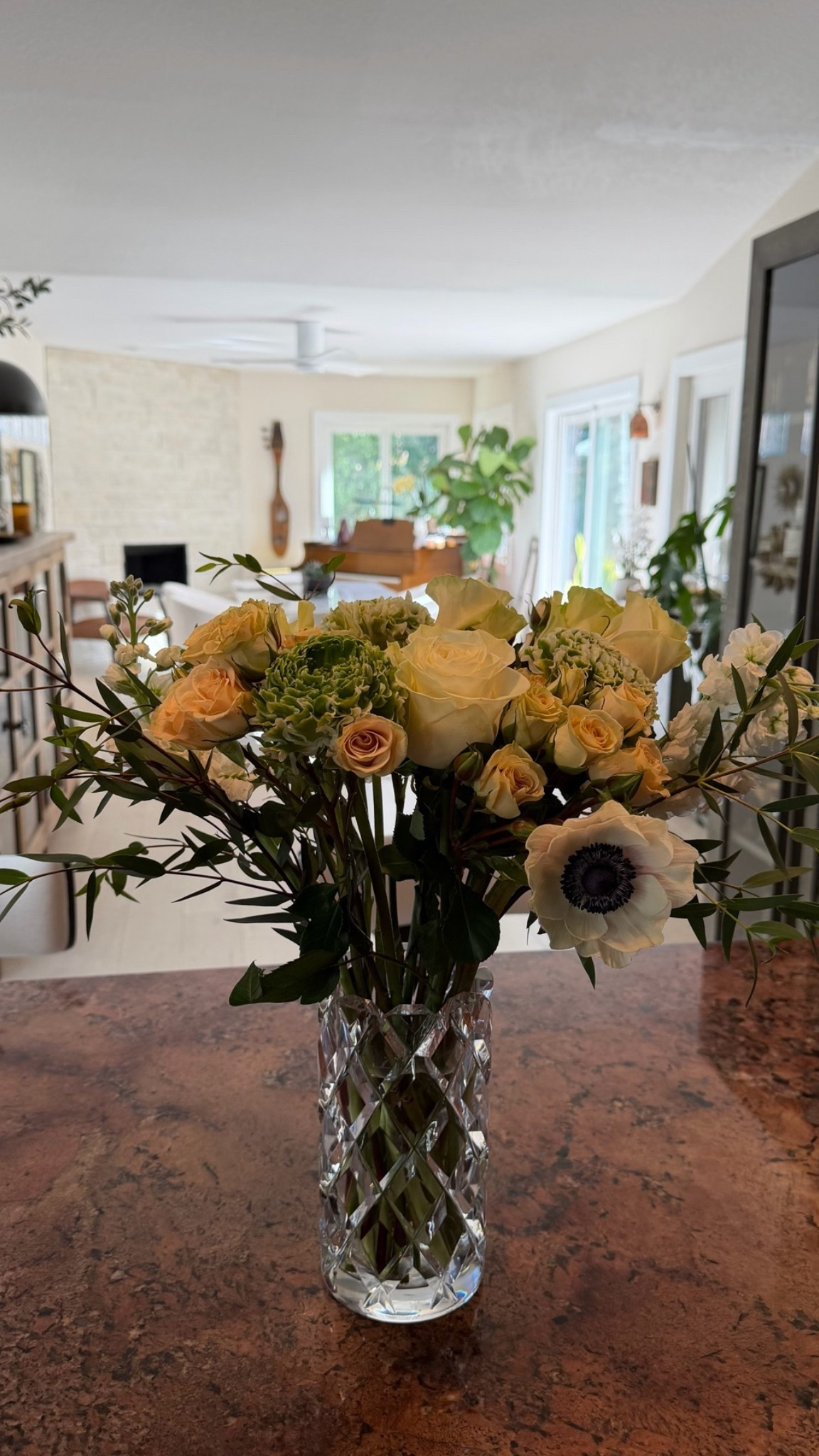 My husband’s step-mom recently passed away, and a friend sent us these lovely flowers from Urban Stems. They’re absolutely beautiful! They came with a glass container, but I also have a crystal vase that I thought would look great with them. They’re such a wonderful gift idea for any occasion, and there are so many different arrangements to pick from.

#LTKdayinmylife