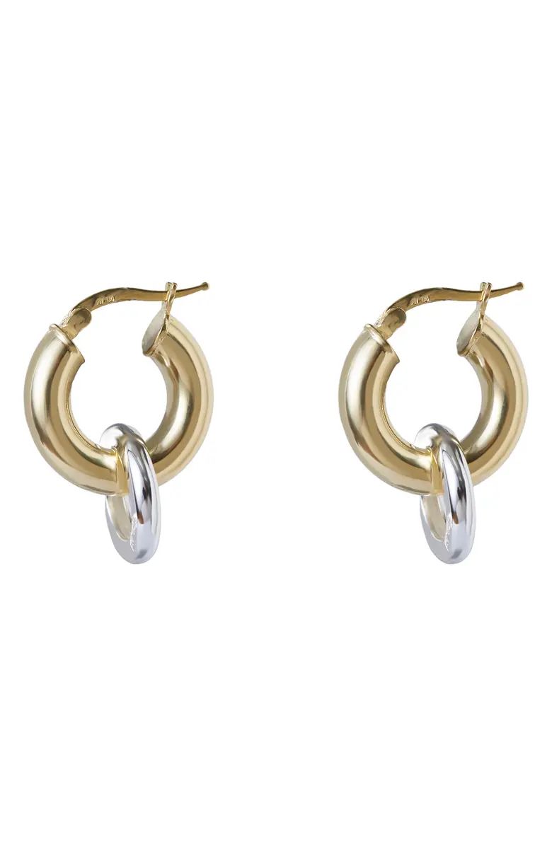 Two-Tone Double Hoop Earrings | Nordstrom