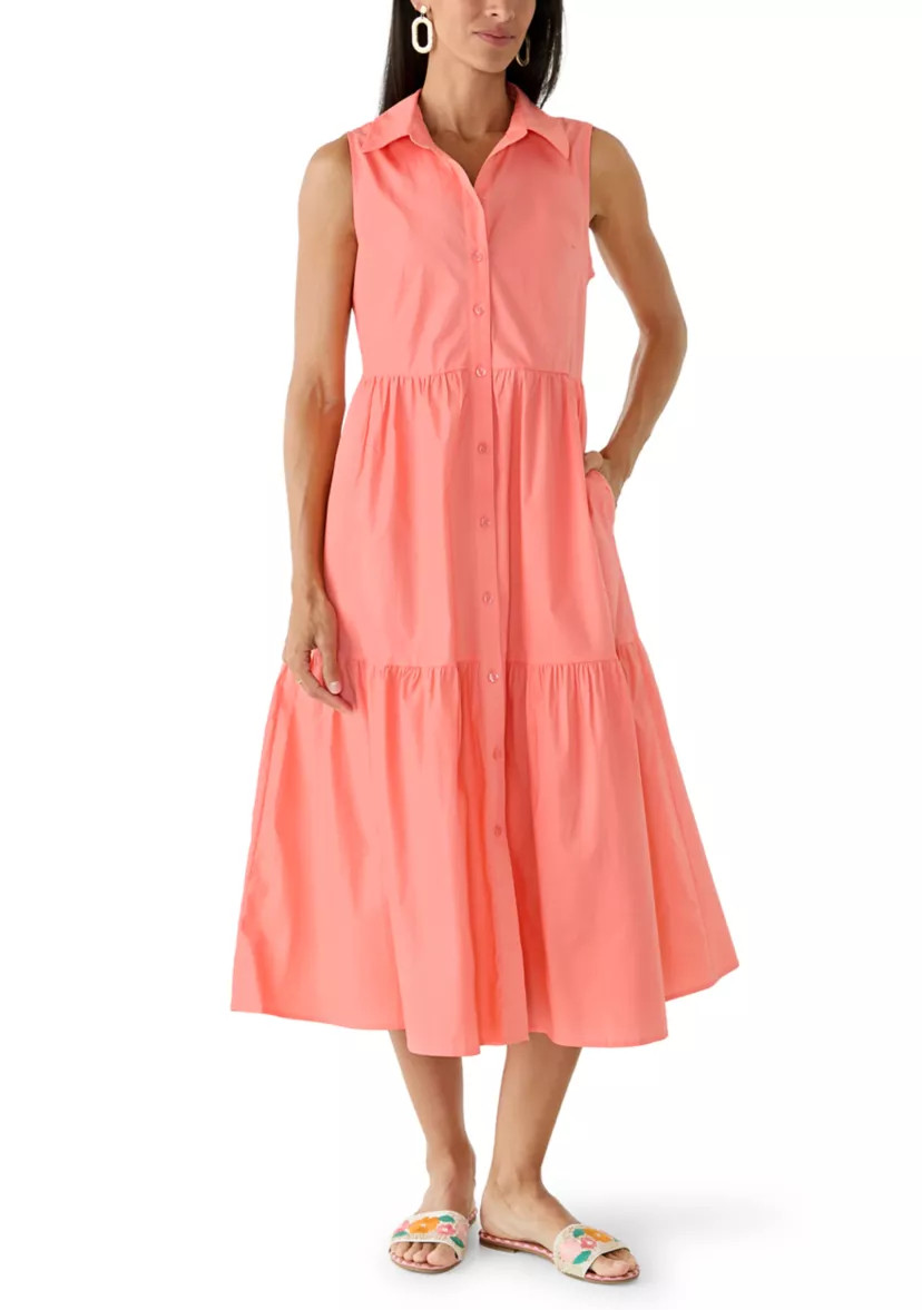 Women's Sleeveless Shirtdress | Belk