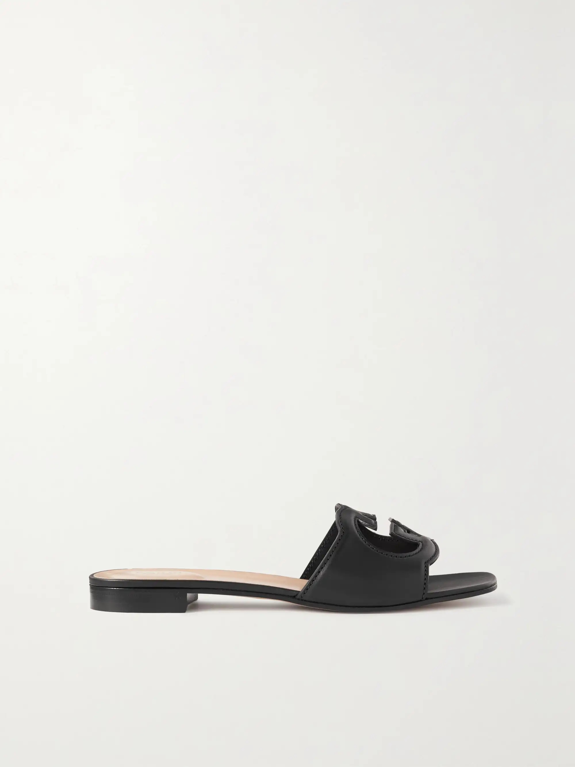 Cutout leather slides | NET-A-PORTER (US)