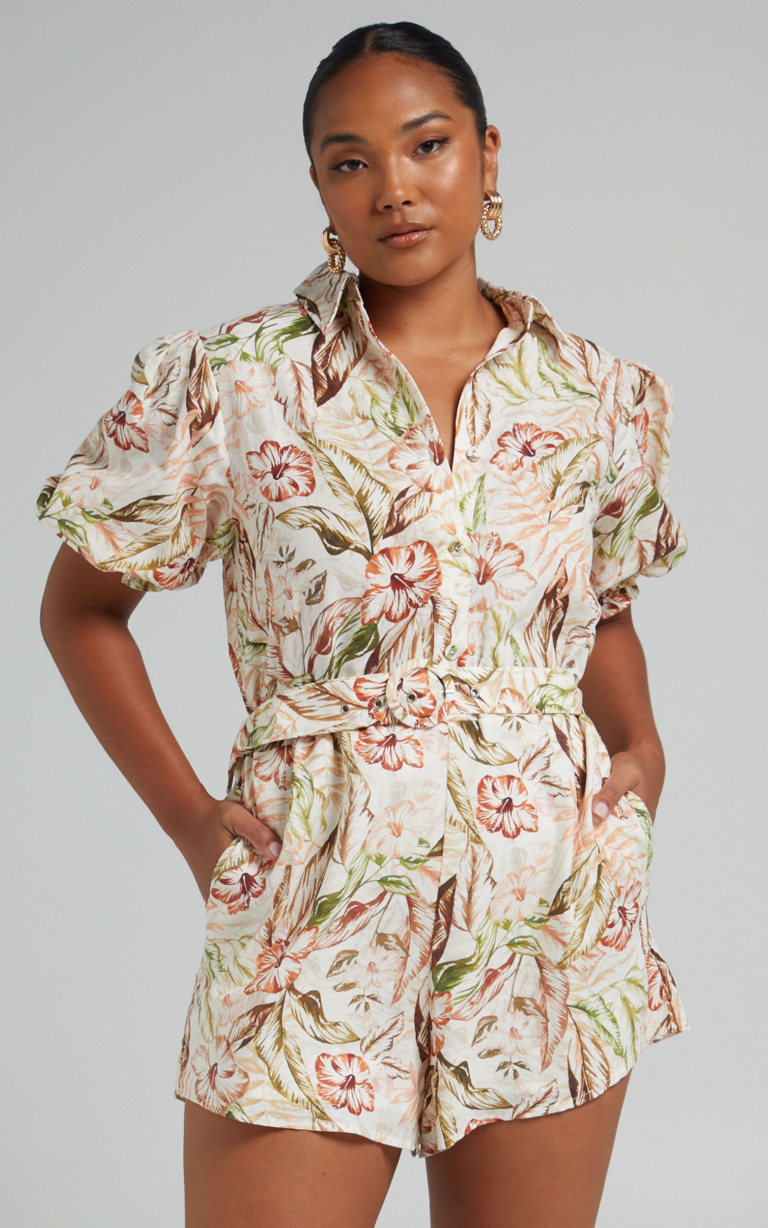 Charlie Holiday - MAYA PLAYSUIT in HIBISCUS | Showpo | Showpo - deactived