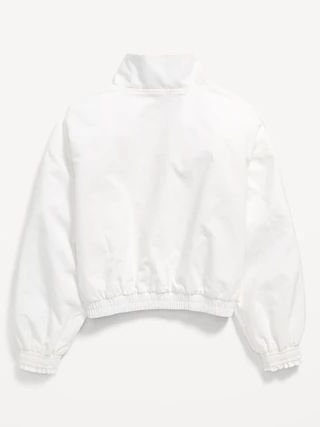 Quarter-Zip Water-Resistant Pullover Jacket for Girls | Old Navy (US)