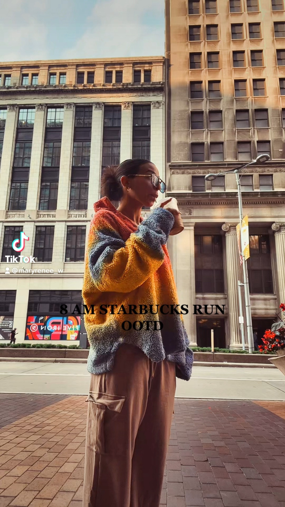 Edgy fall look for my morning Starbucks run 🍂

Absolutely obsessed with this sweater and I can’t get enough. I tend to wear earthy color schemes in the fall so this sweater gives my wardrobe the perfect splash of color. I’ve been getting a ton of use out of it! It’s so fun and even more cozy ☺️

Paired with men’s cargo sweats from Amazon. I got size Medium because I wanted them to hang low on my waist and I have bigger hips ☺️ I’m 5’2, 120 lbs, 23” waist and 36” hip. 

Sunglasses are my favorite edgy pair from Amazon right now, with blue lens and tortoise frame. 

Shoes are my essential UGG slipper! I wear these inside and outside 🤭



#LTKSeasonal #LTKstyletip #LTKU