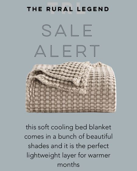 Soft cooling bed blanket for warmer weather. Basket, weave texture and comes in lots of colors.

#LTKFindsUnder50 #LTKHome #LTKSaleAlert