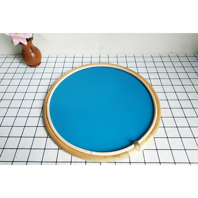 Rattan Circle Wall Mirror 16 Inch Round Dressing Mirror for Entryways Washrooms | Walmart (US)