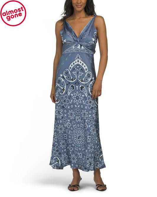 Paisley Print Maxi Dress | TJ Maxx