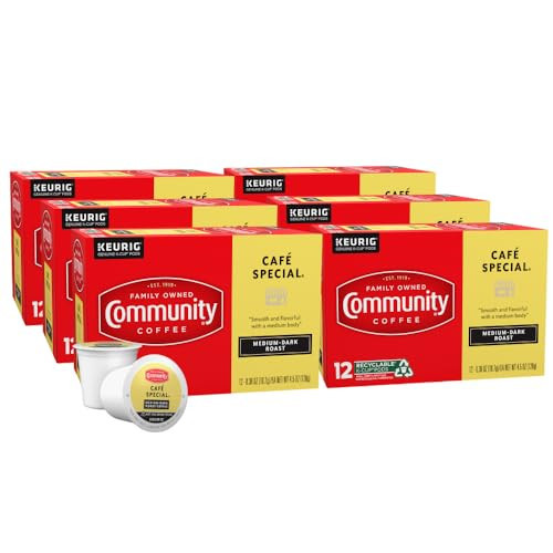 Community Coffee Cafe Special, K-Cup for Keurig Brewers, 12 Count (Pack of 6) | Amazon (US)
