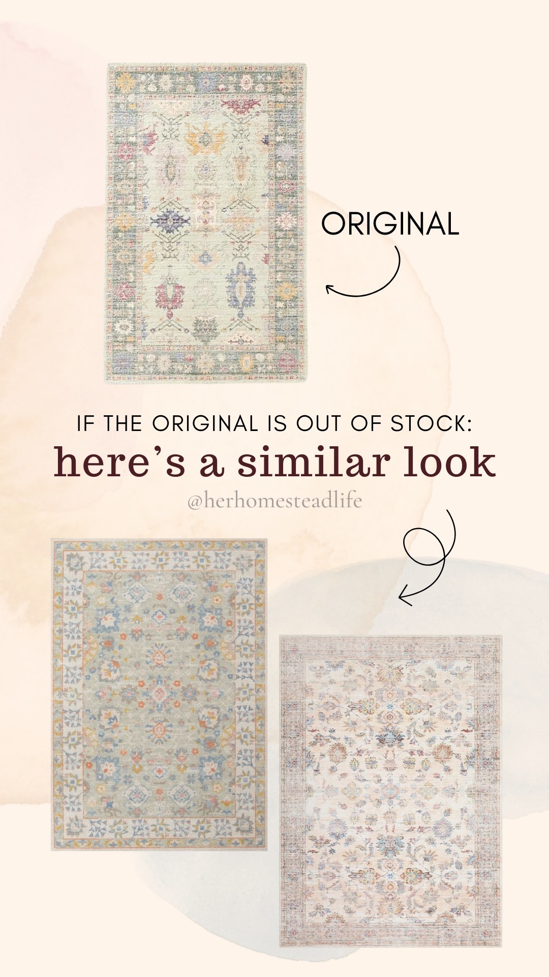 Anthro rug is out of stock? Here’s some similar ones !

#LTKHome