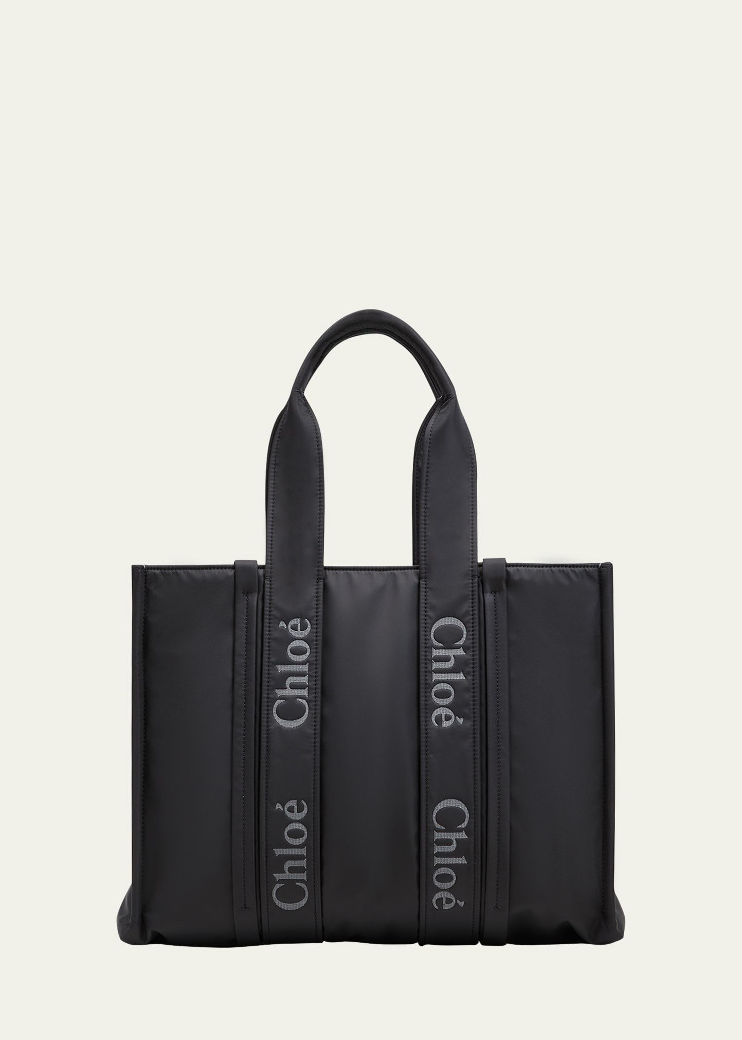 Chloe Woody Large Tote Bag in Recycled Nylon | Bergdorf Goodman