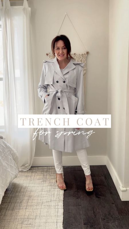 The perfect trench coat for spring! You can wear it two different ways! A few different color options available. 

#spring #springjacket #trenchcoat 

#LTKSeasonal #LTKunder100 #LTKFind