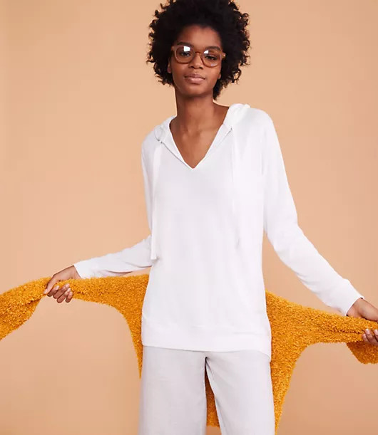 Lou & Grey Soft Jersey Hoodie Top | Lou & Grey (US)