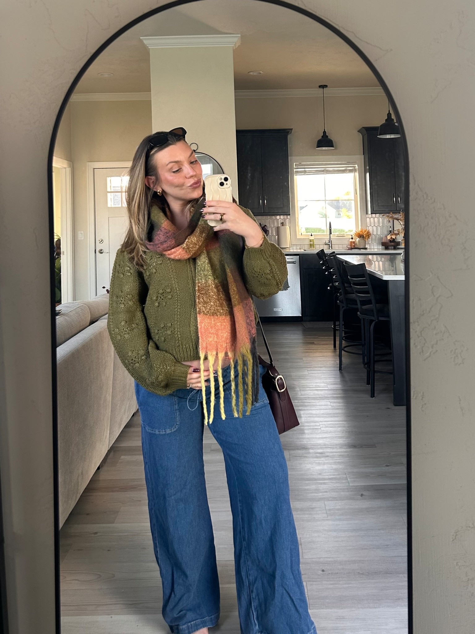 Cute and comfy fall outfit for pregnancy 🤎🍂

#LTKBump #LTKStyleTip #LTKSeasonal