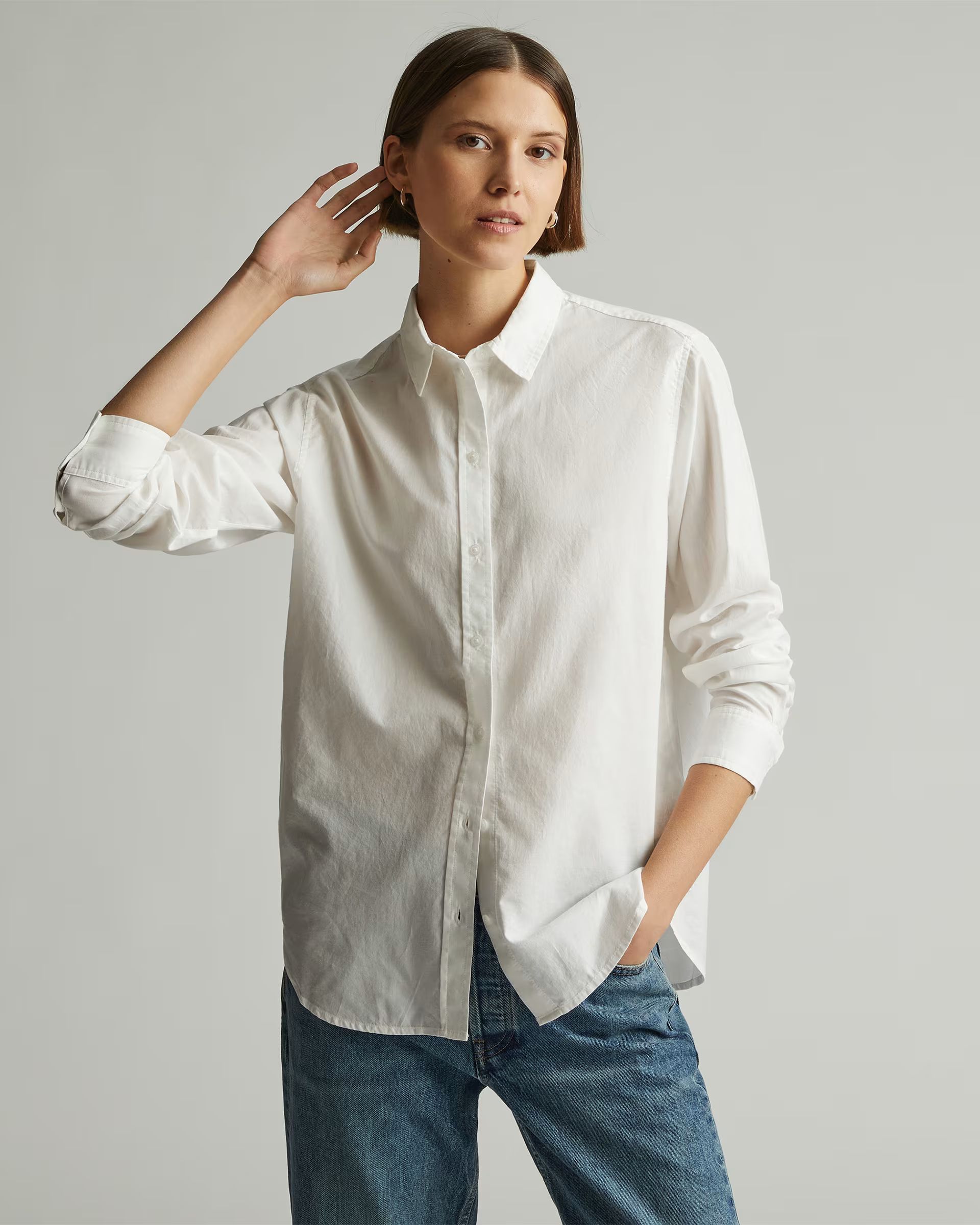 The Silky Cotton Relaxed Shirt | Everlane