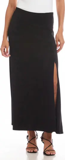 Karen Kane Travel Jersey Adjustable Zip Maxi Skirt | Nordstrom | Nordstrom