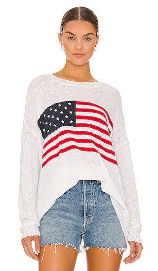 Woodsy Sweater in American Flag Print | Revolve Clothing (Global)