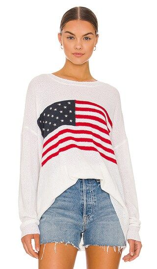 Woodsy Sweater in American Flag Print | Revolve Clothing (Global)