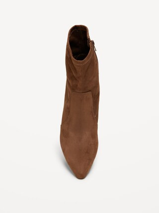 Faux-Suede Heeled Boots for Women | Old Navy (CA)