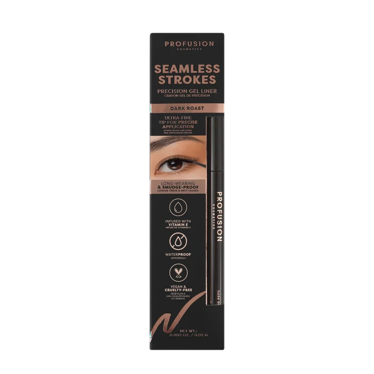 Profusion Cosmetics Seamless Strokes Precision Gel Liner - Dark Roast | Walmart (US)