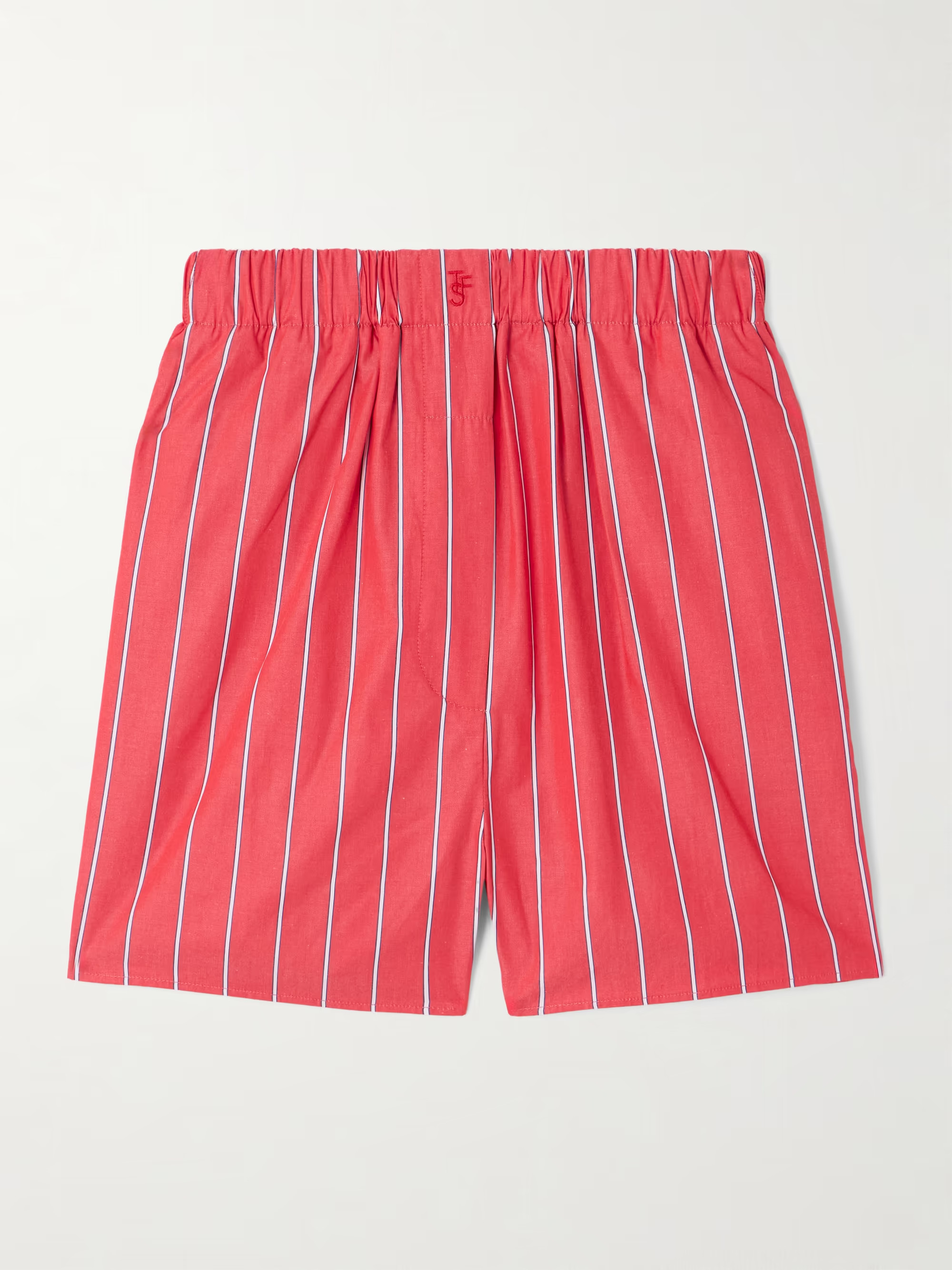 Lui striped cotton-poplin shorts | NET-A-PORTER (US)