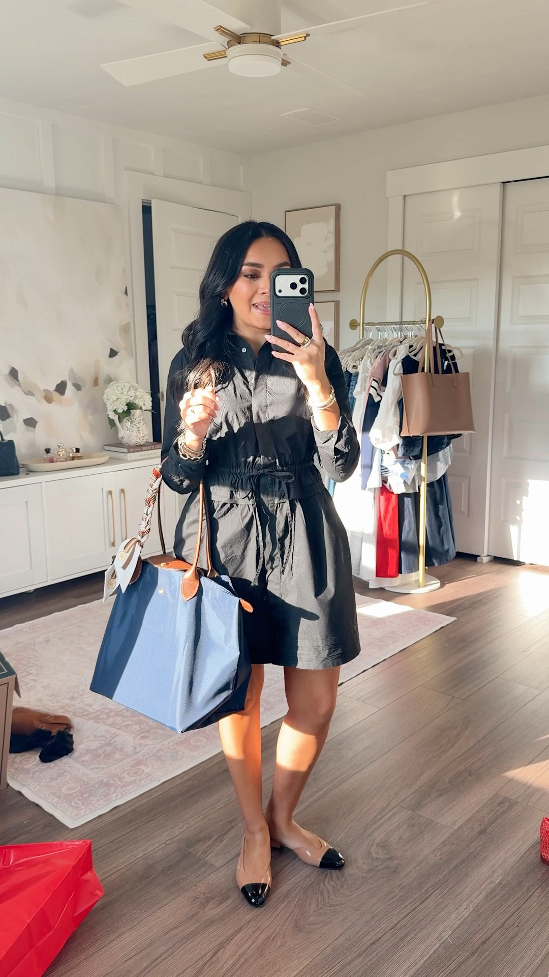 Black dress size 0 petite TTS
 Flats and are older from Chanel! #LTKootd

#LTKootd #LTKPetite #LTKSaleAlert